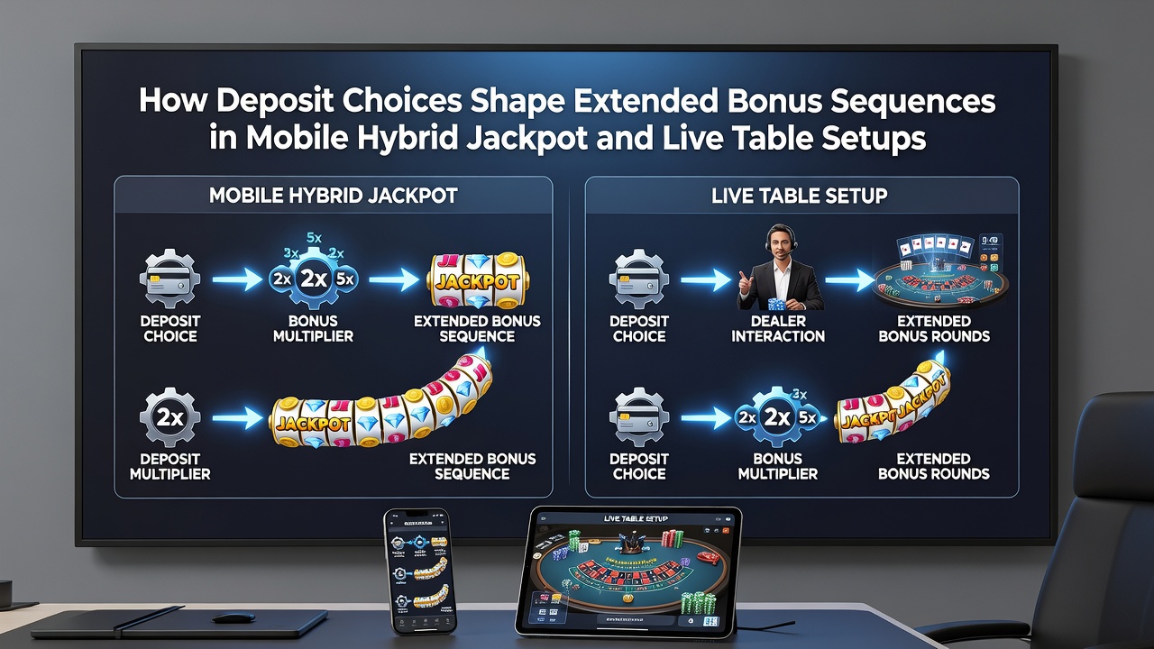 Darstellung von Transaktionspfaden und deren Auswirkungen auf Bonussequenzen in mobilen Live-Tisch- und Jackpot-Umgebungen